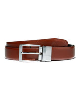 Cintura Timberland Bay Ridge Reversible Buckle Leather Belt Cognac