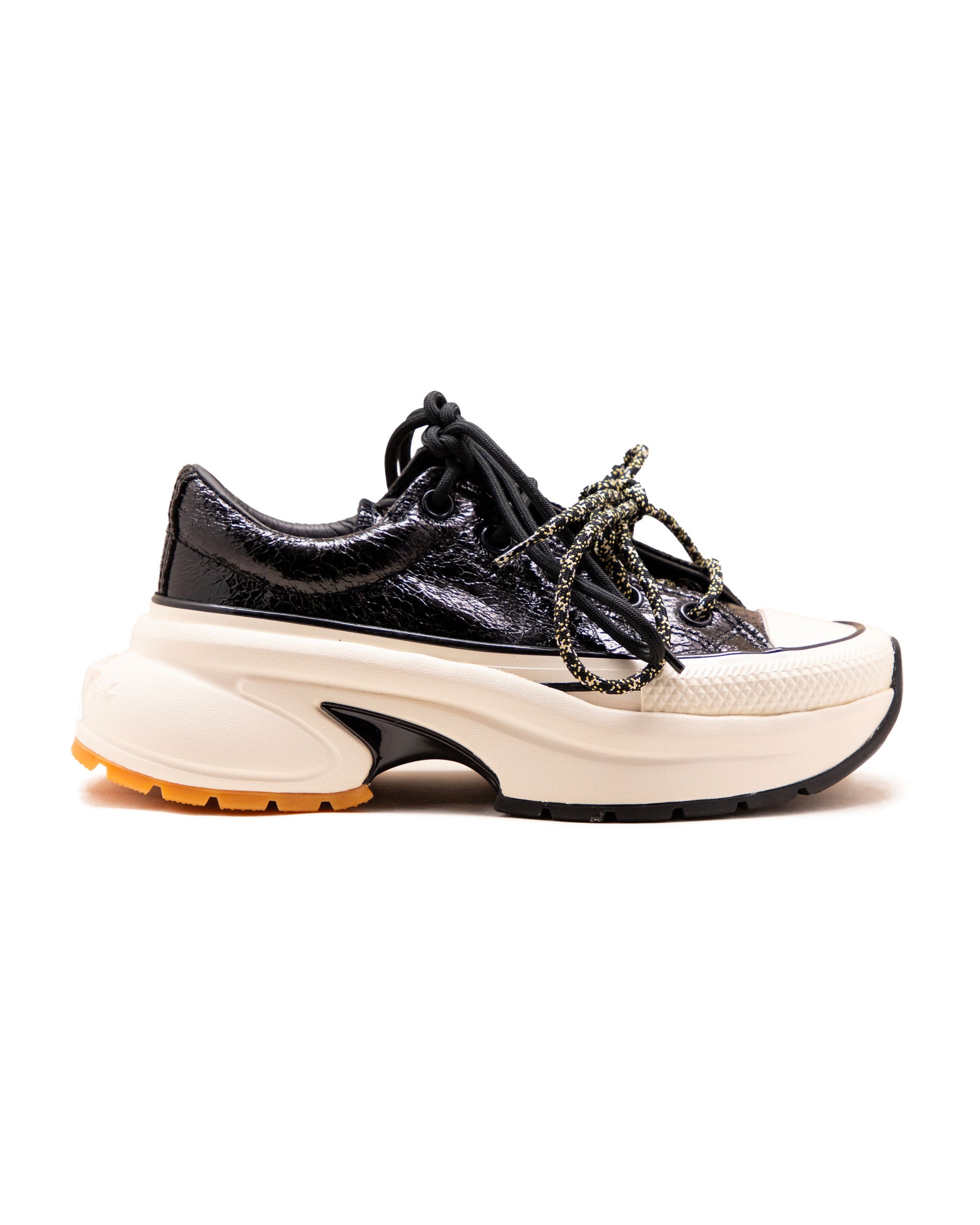 Converse Run Star Crush Distressed Patent Black Egret