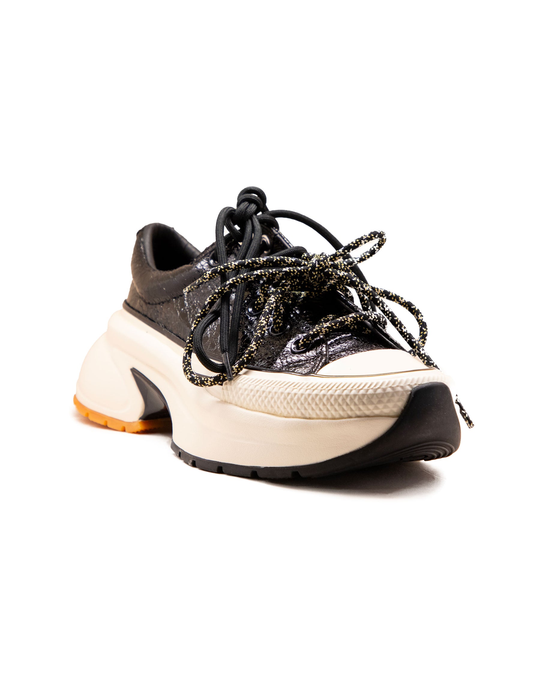 Converse Run Star Crush Distressed Patent Black Egret