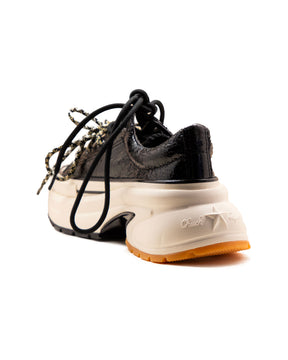 Converse Run Star Crush Distressed Patent Black Egret