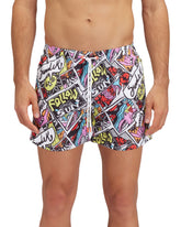 Man's Boxer Sundek Rainbow Print White