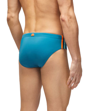 Costume Slip Sundek Diwaler Swim Verde Petrolio