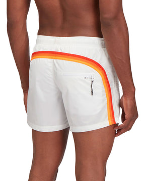 Man's Boxer Sundek Rainbow White