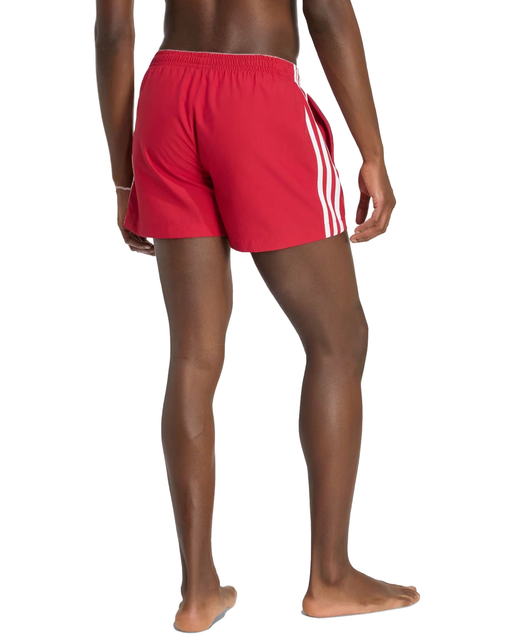 Costume Uomo Adidas 3-Stripe Rosso 8 Pollici