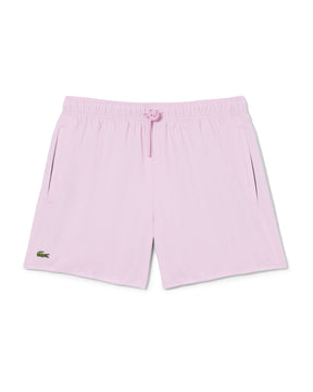 Lacoste Men's Basic Swimsuit Logo Pink