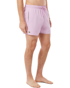 Lacoste Men's Basic Swimsuit Logo Pink