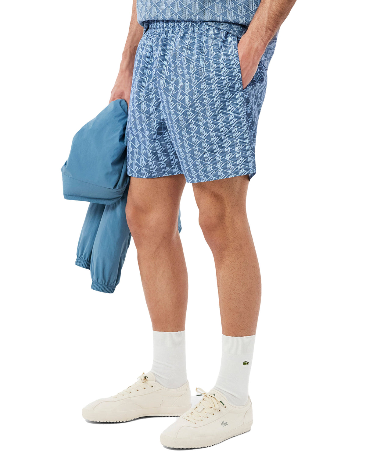 Costume Uomo Lacoste Monogram Azzurro