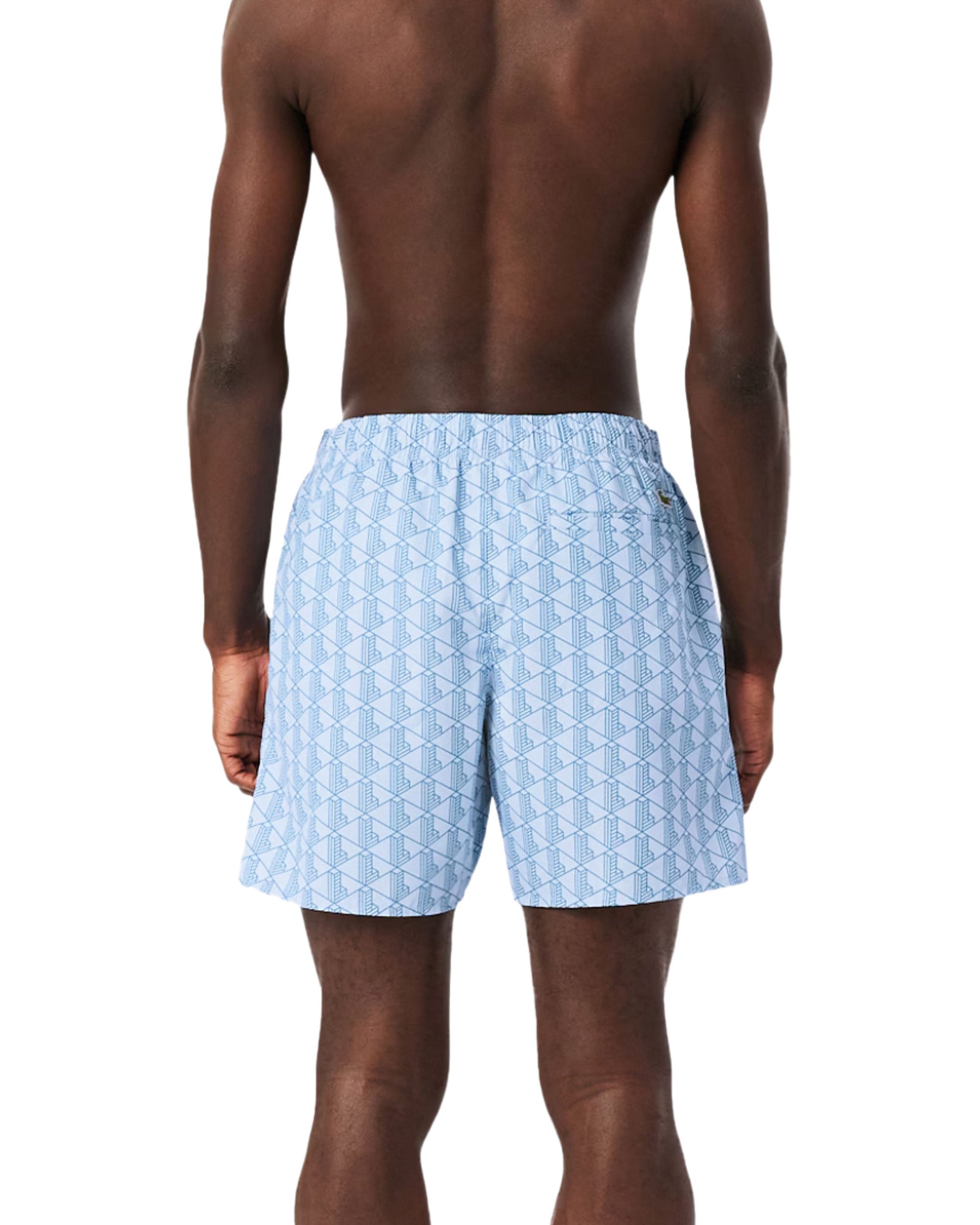 Costume Uomo Lacoste Monogramma Celeste