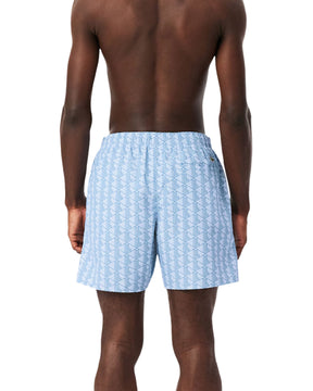 Costume Uomo Lacoste Monogramma Celeste