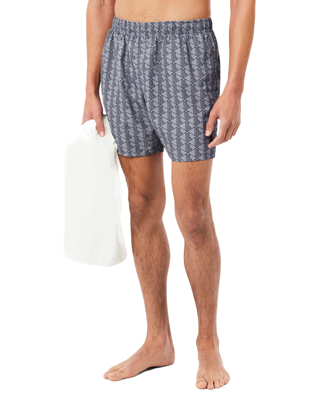 Costume Uomo Lacoste Monogramma Grigio