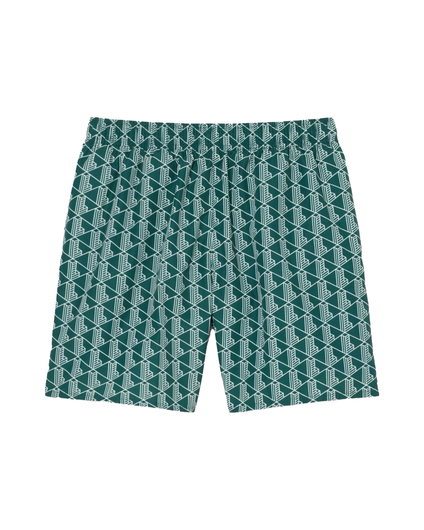 Lacoste Men's Monogram Green Swimsuit