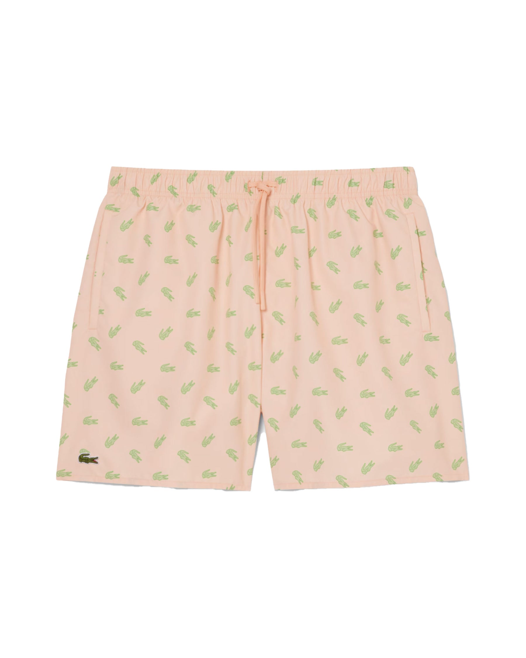 Costume Uomo Lacoste Stampa Coccodrilli Arancione