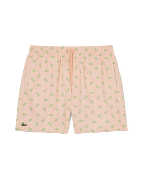 Costume Uomo Lacoste Stampa Coccodrilli Arancione