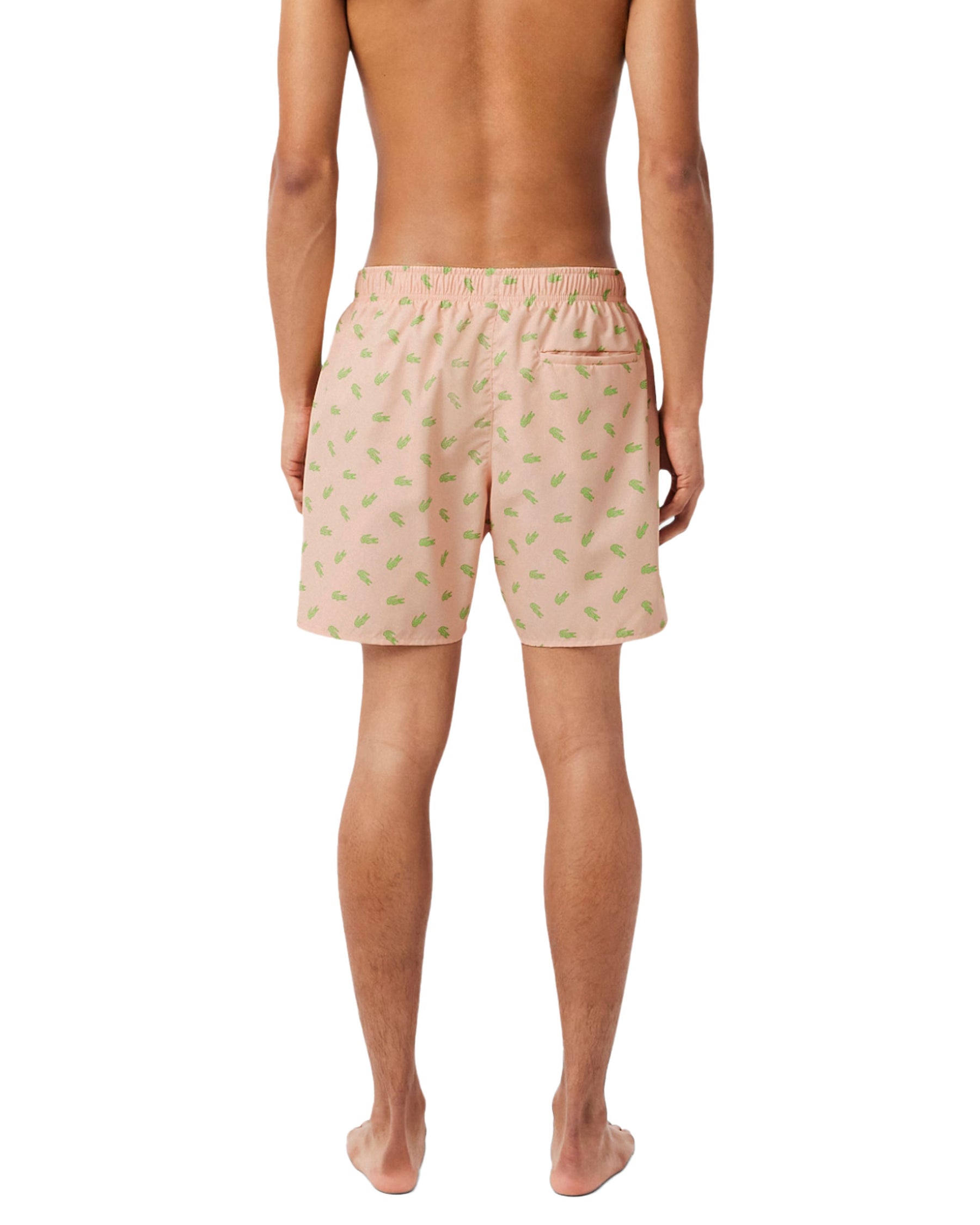 Costume Uomo Lacoste Stampa Coccodrilli Arancione