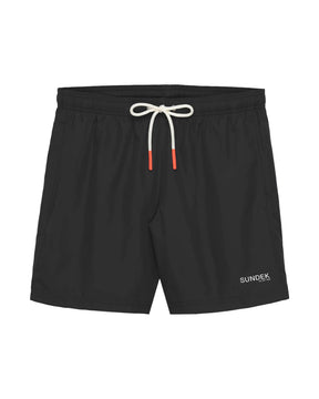Sundek Men's Costume Classic Boxer Black Written Logo