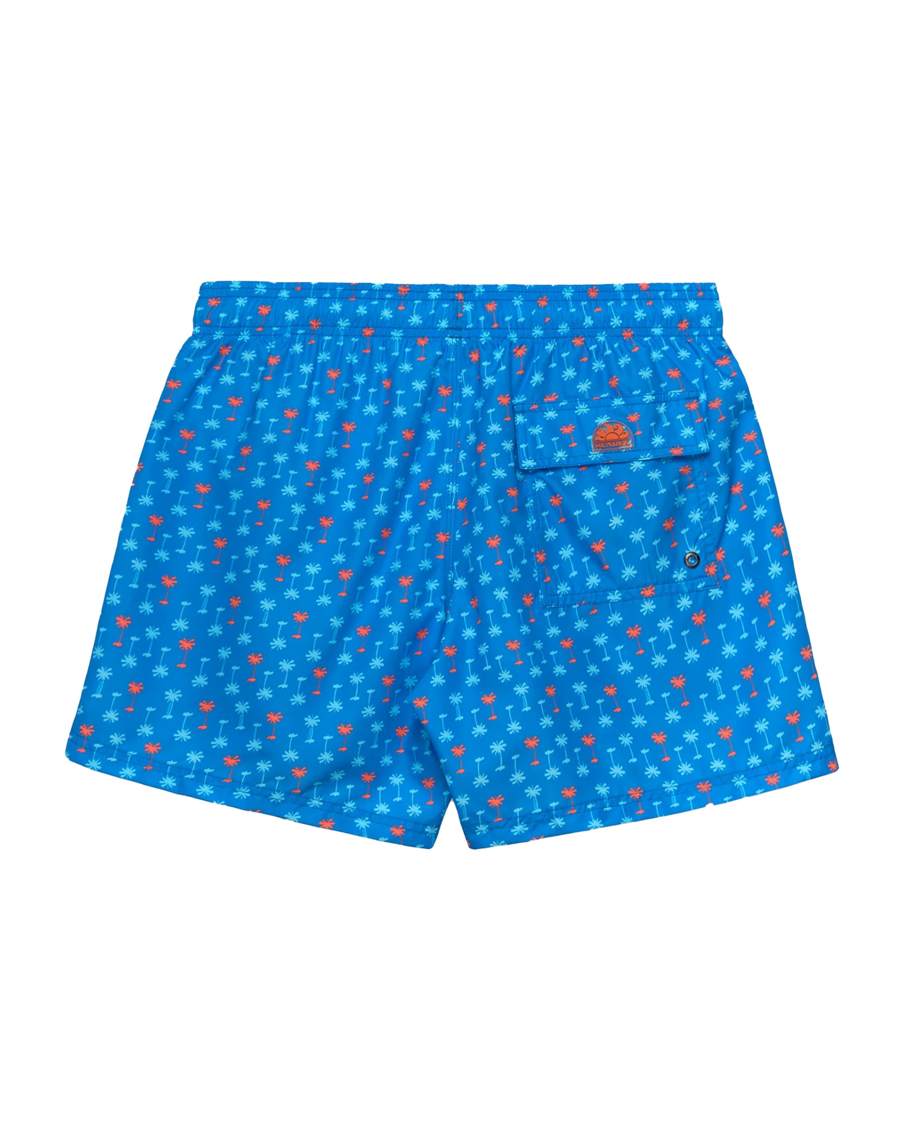 Costume Uomo Sundek Boxer Fantasia Palme Azzurro