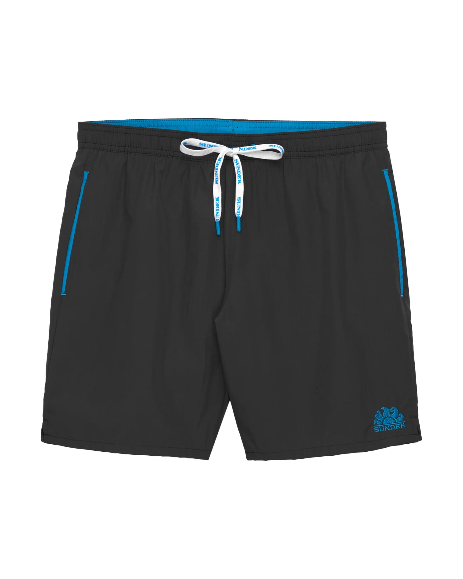 Sundek Classic Logo Men's Swimsuit Black Blue