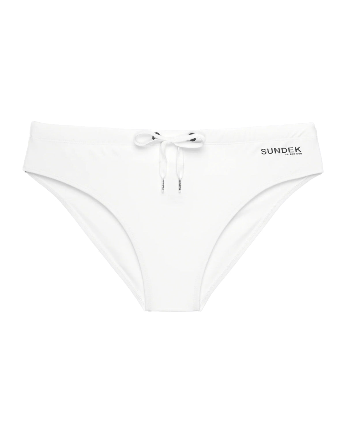 Costume Uomo Sundek Slip Classico Logo Scritta Bianco