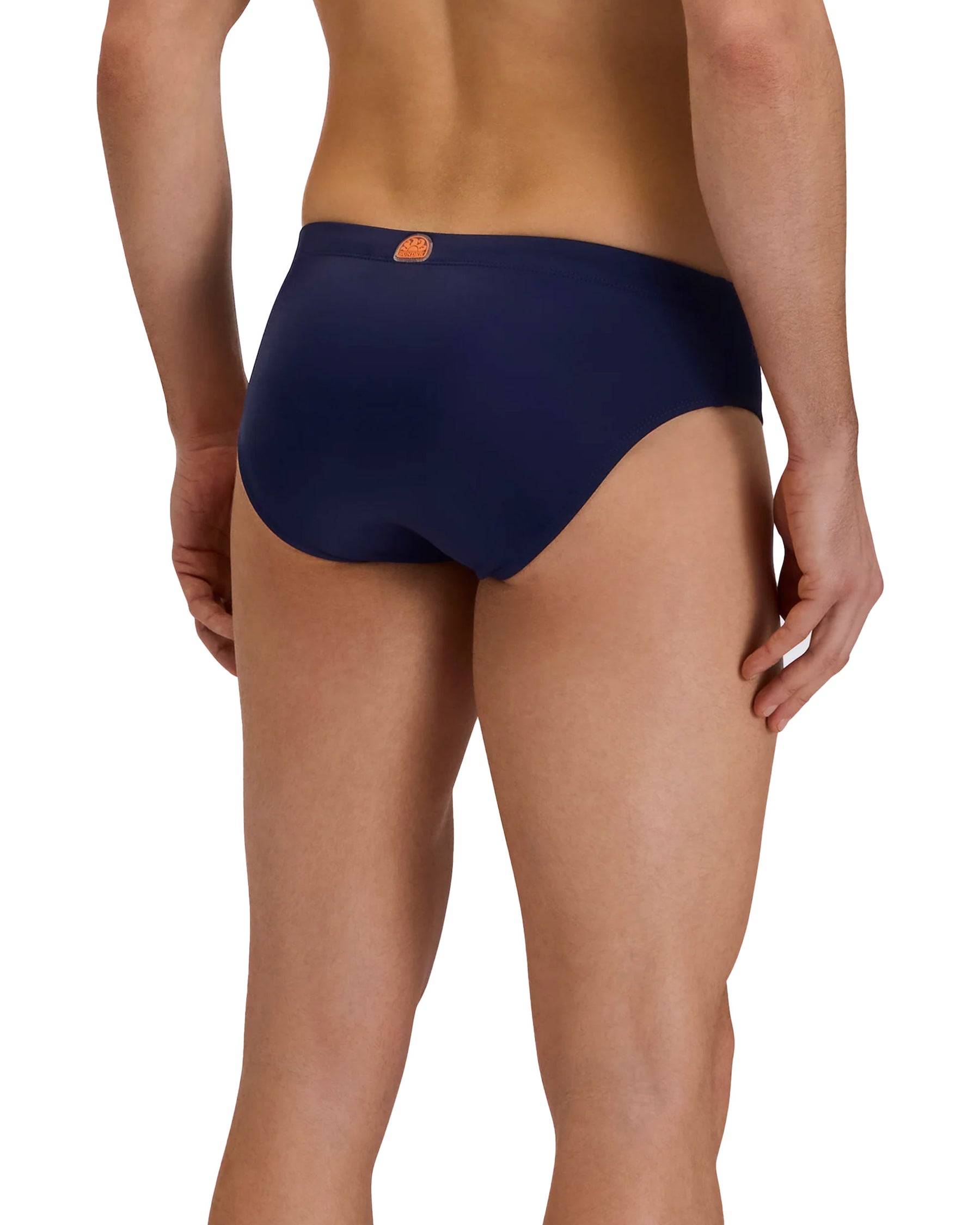 Sundek Men's Swimsuit Classic Briefs Blue Written Logo