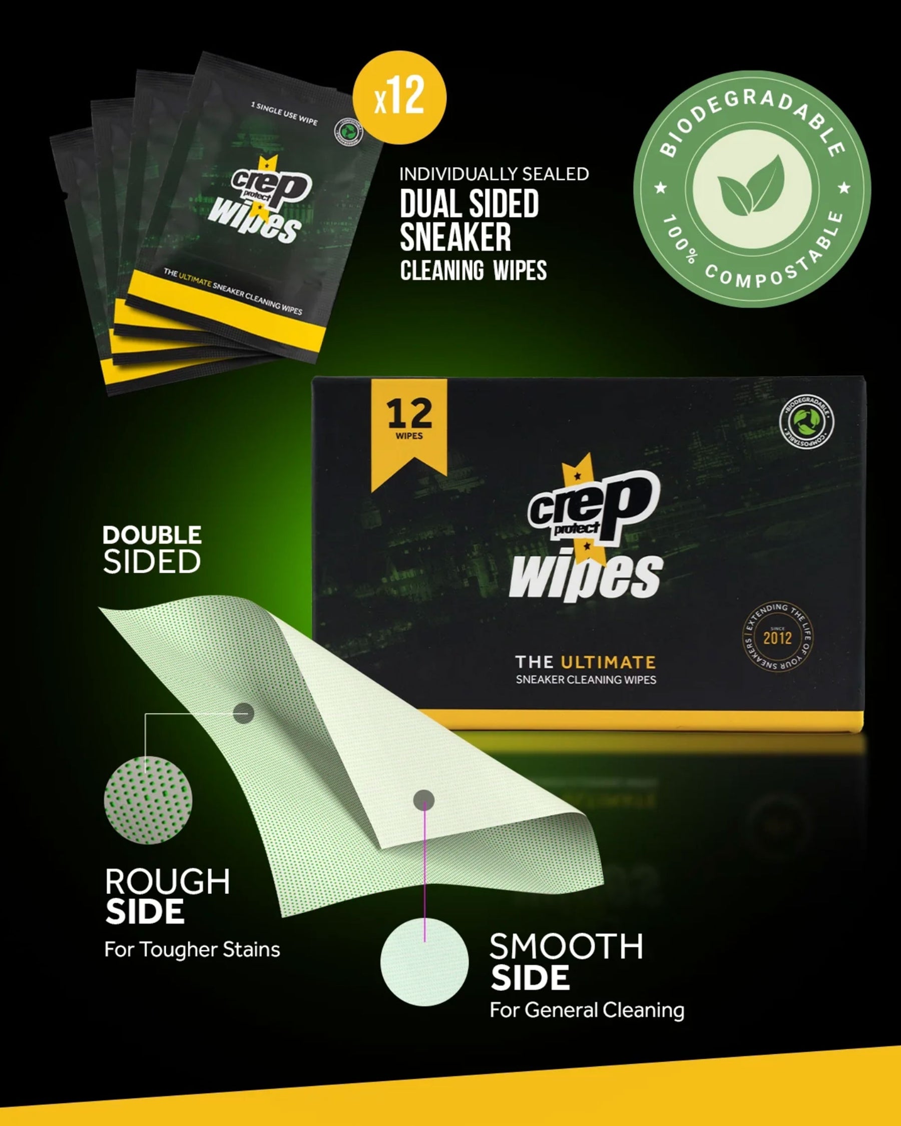 Crep Protect Wipes 12 Pack