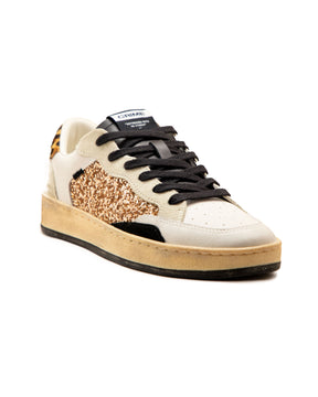 Crime London Chelsea Bianco Oro Glitter