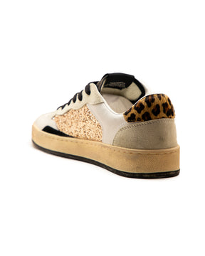 Crime London Chelsea Bianco Oro Glitter