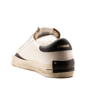 Crime London Distressed 2.0 Bianco-Marrone