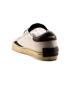 Crime London Distressed 2.0 Bianco-Marrone
