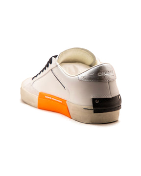 Crime London Distressed Bianco-Arancio
