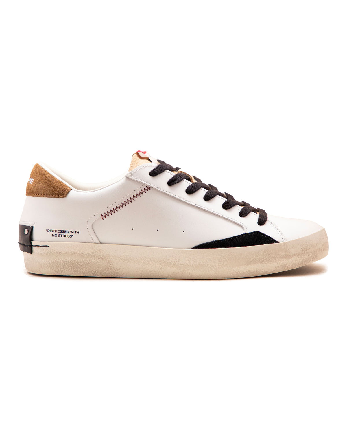 Crime London Distressed Bianco Marrone