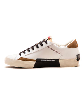 Crime London Distressed Bianco Marrone
