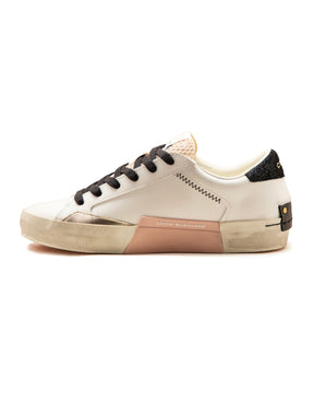 Crime London Distressed White-Black-Gold