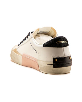Crime London Distressed White-Black-Gold