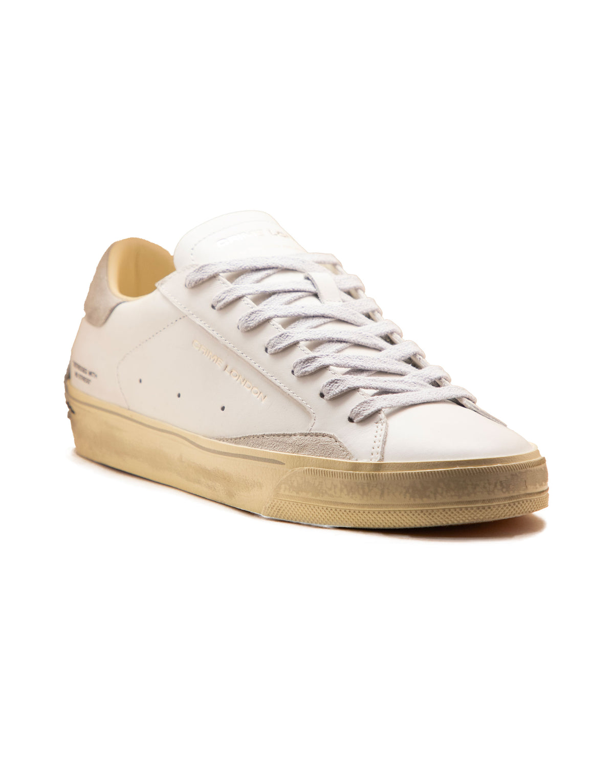 Crime London Distressed Lo Bianco Grigio