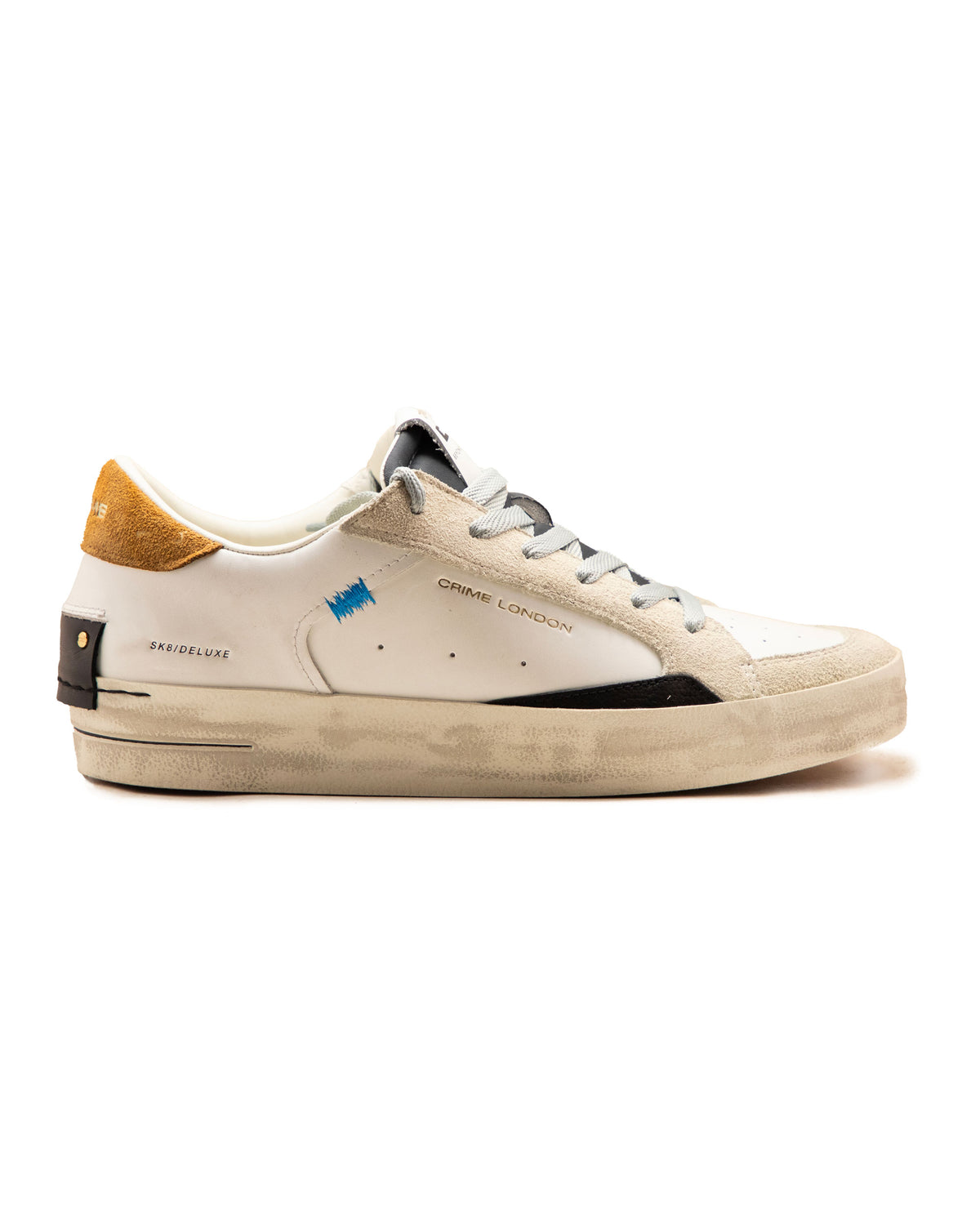 Crime London SK8 Deluxe Bianco-Marrone