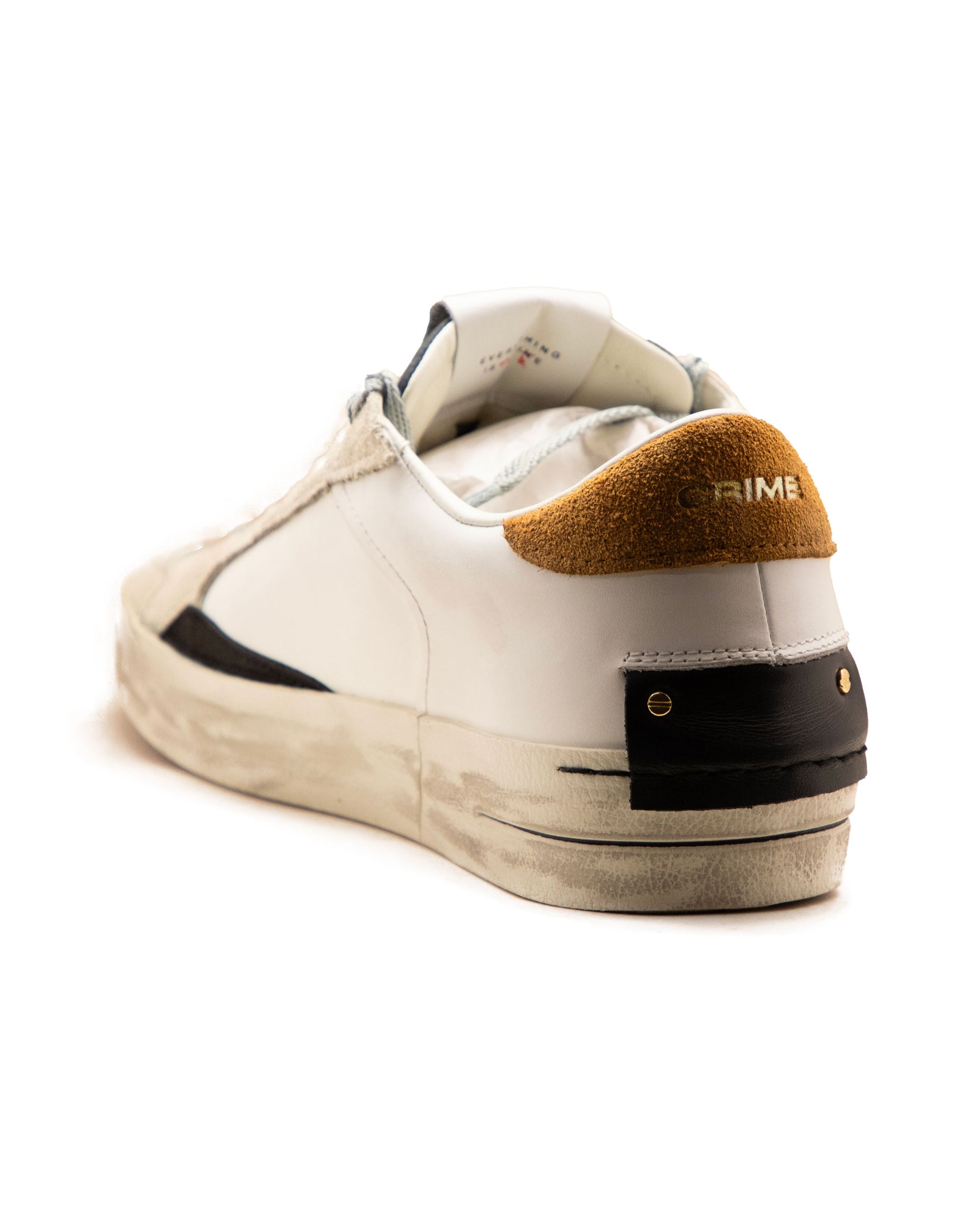 Crime London SK8 Deluxe Bianco-Marrone