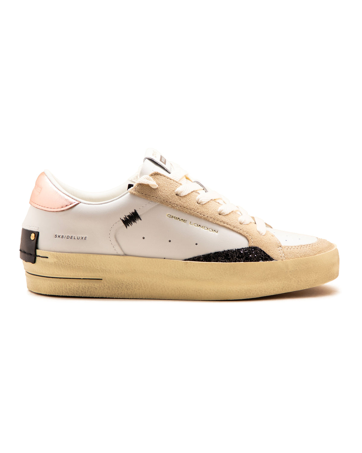 Crime London SK8 Deluxe Bianco Oro