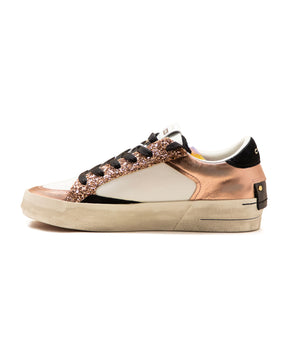 Crime London SK8 Deluxe White-Gold-Glitter