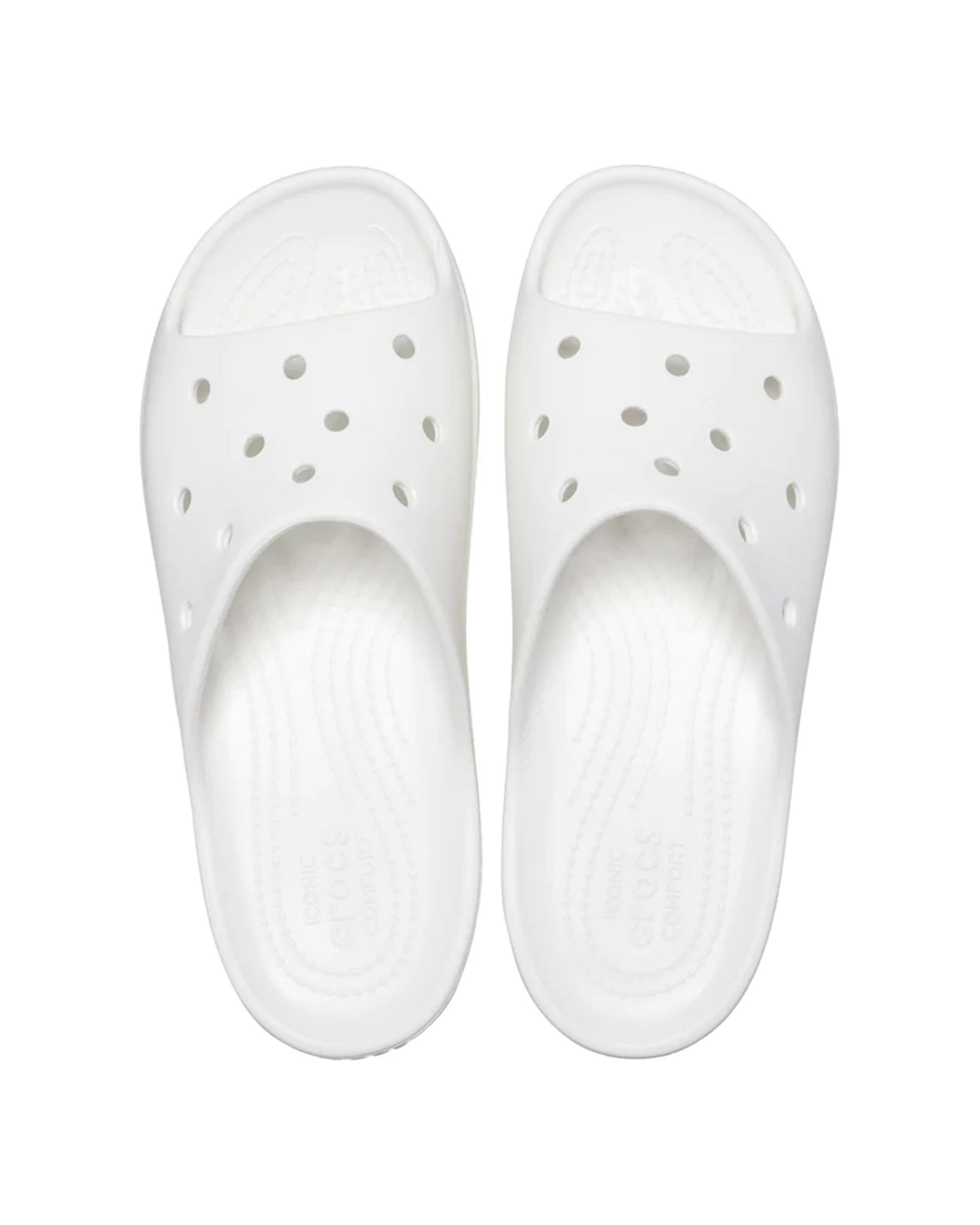 Crocs Classic Platform Slide Bianco