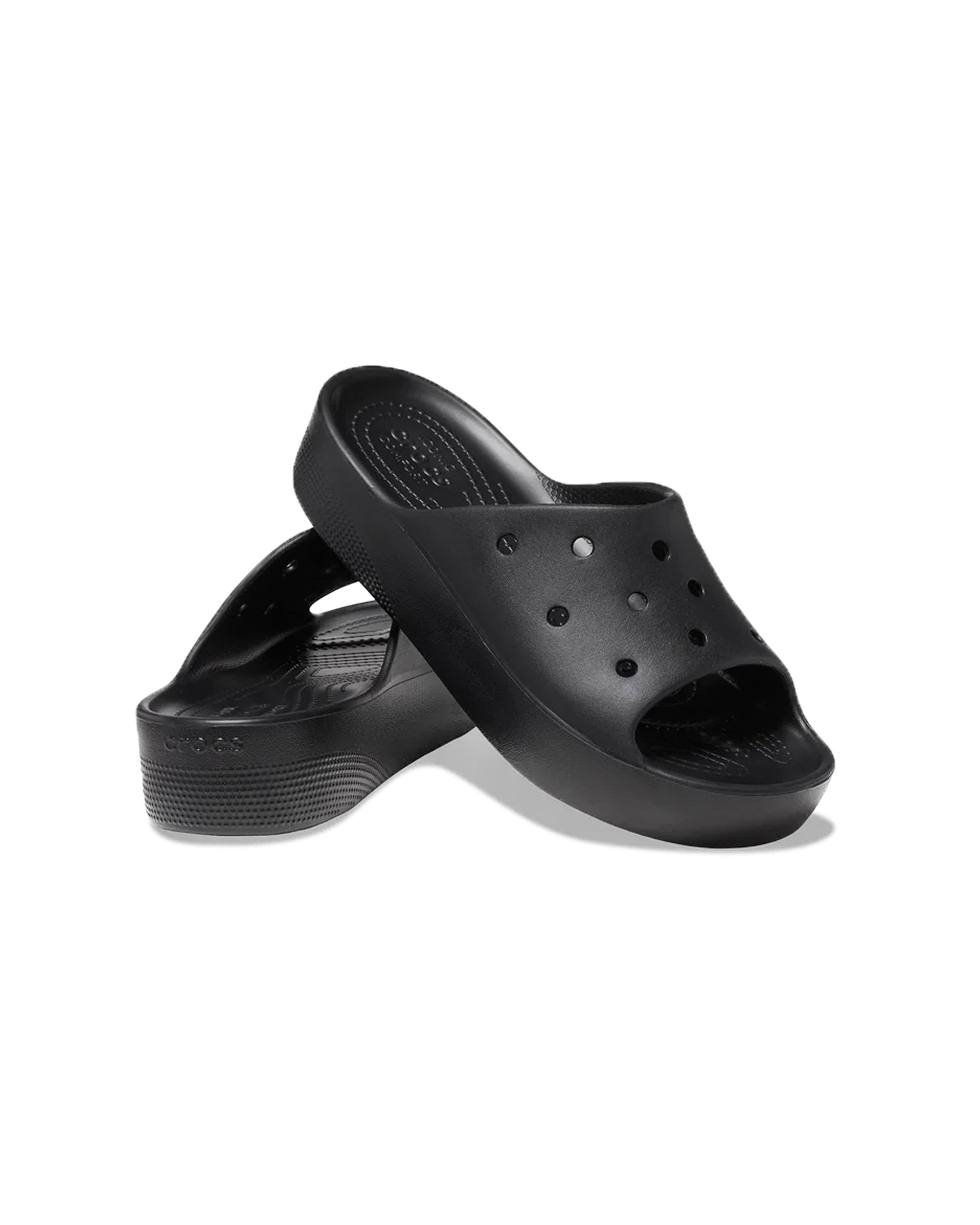 Crocs Classic Platform Slide Nero