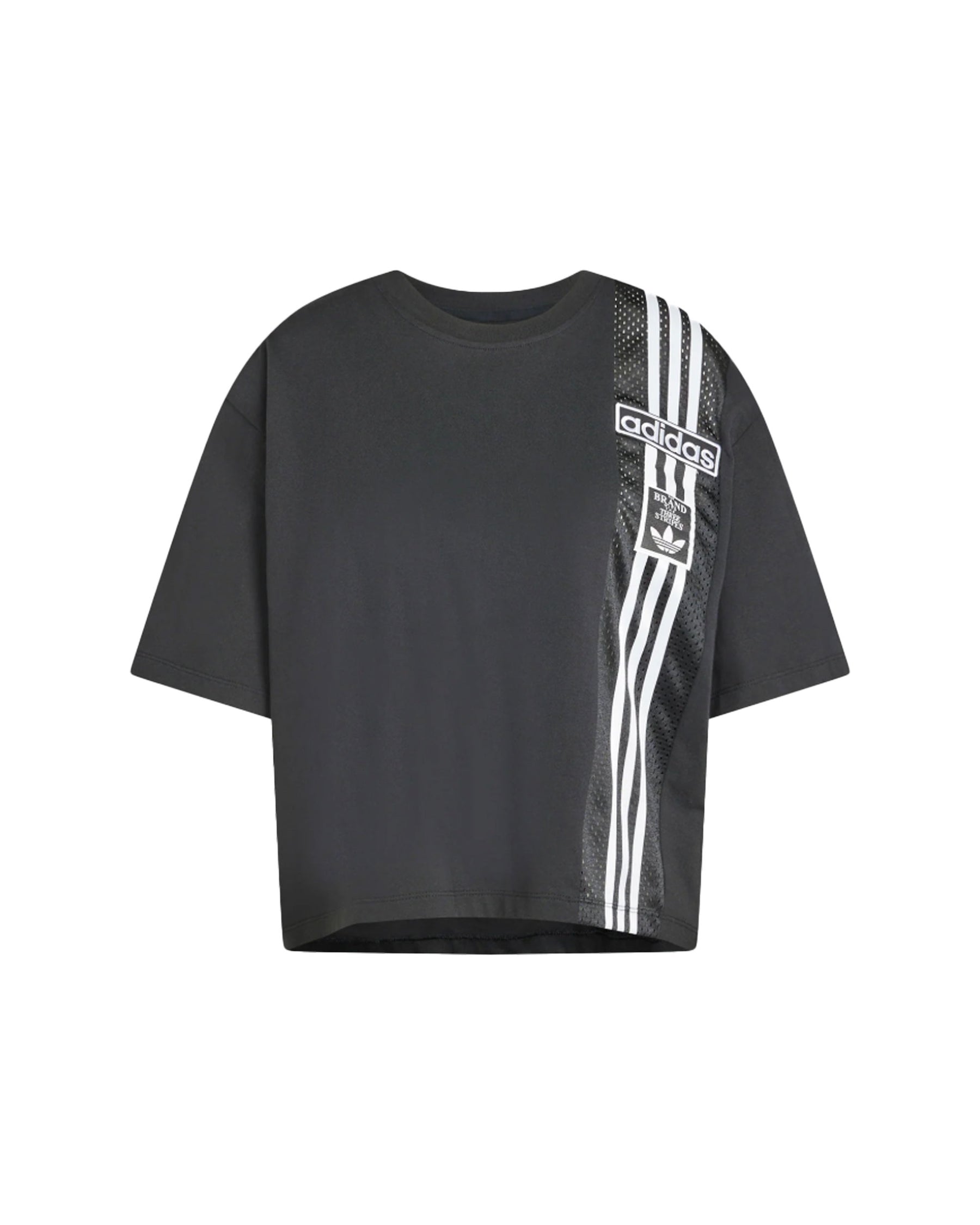 Woman's Crop Tee Adidas Big Logo Black