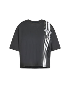 Woman's Crop Tee Adidas Big Logo Black