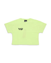 Crop Tee Woman Disclaimer Yellow