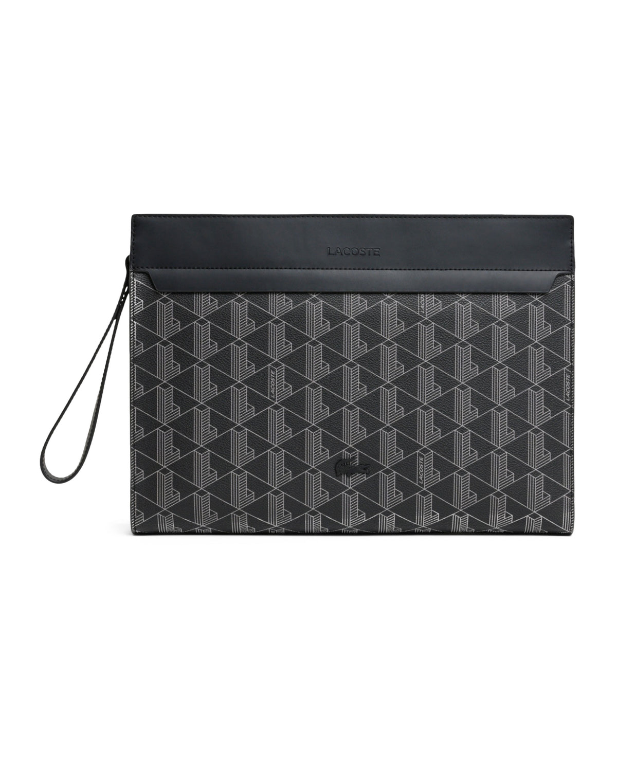 Custodia per Laptop Lacoste The Blend Monogramma Nero