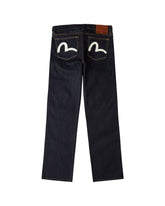 Denim Uomo Evisu Seagull Print Pockets Regular Fit Jeans #2020 Raw Indigo