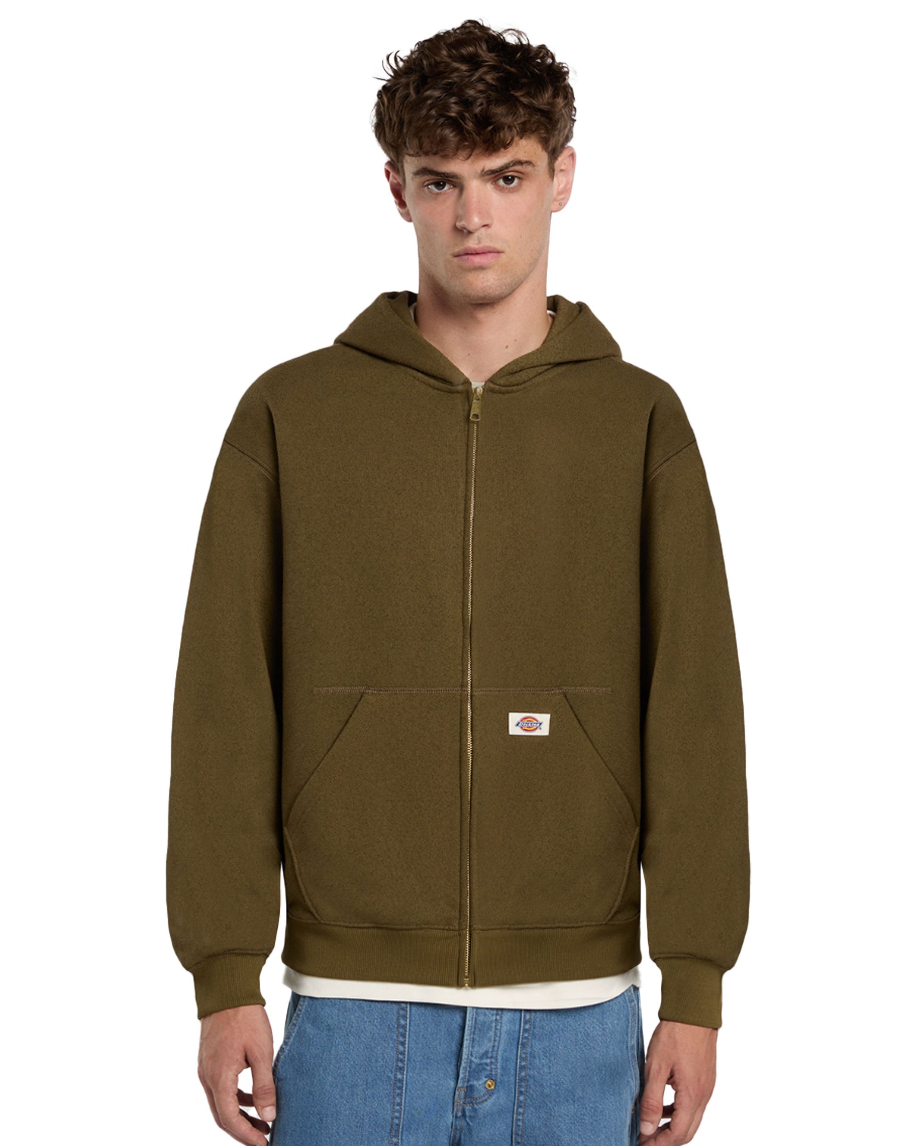 Felpe Uomo Dickies Mineral Fz Hoodie Military Green