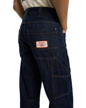 Dickies X Harley Davidson Denim Carpenter Pant Rinsed Indigo Blue