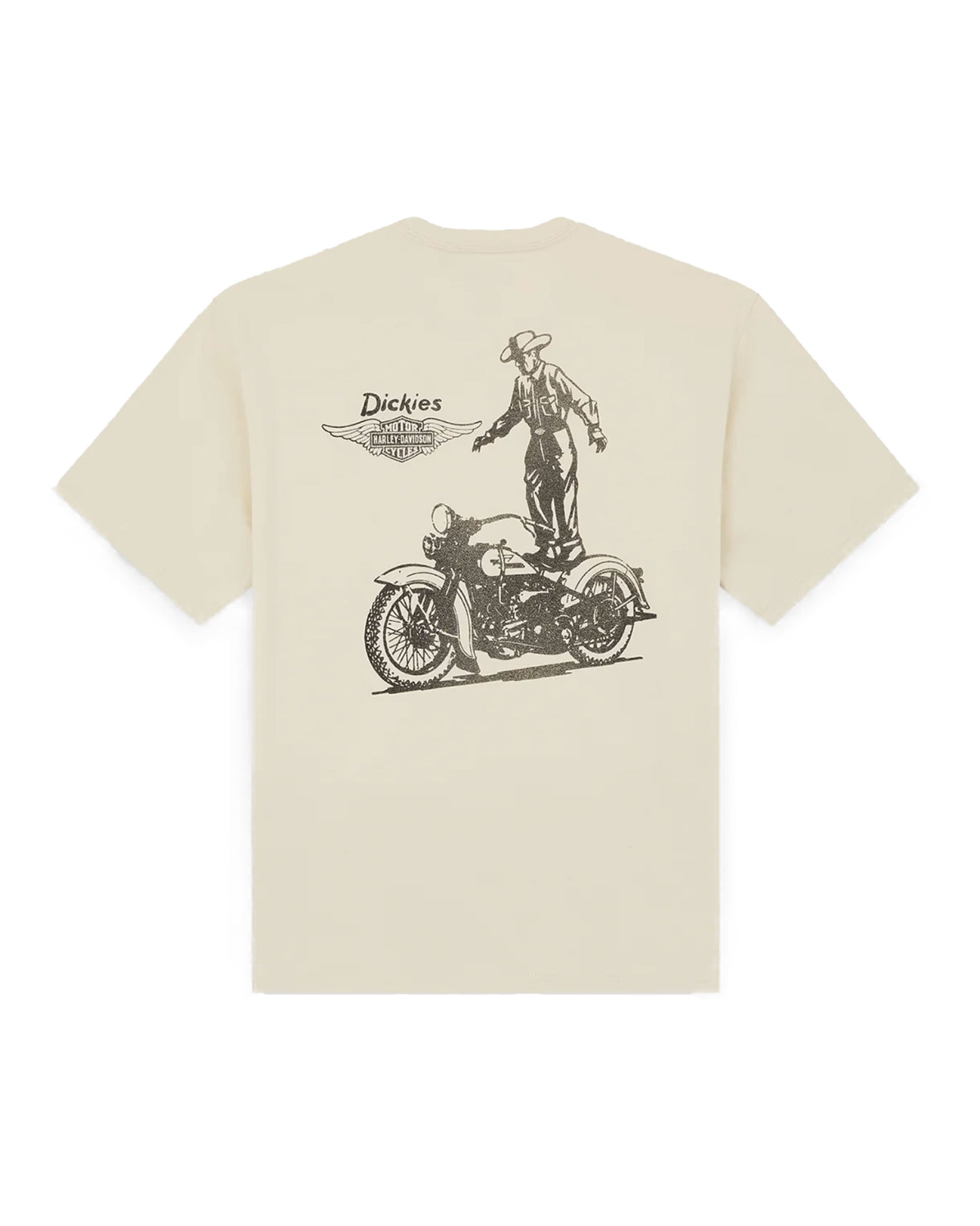 Dickies X Harley Davidson Vintage Wash Tee Bone