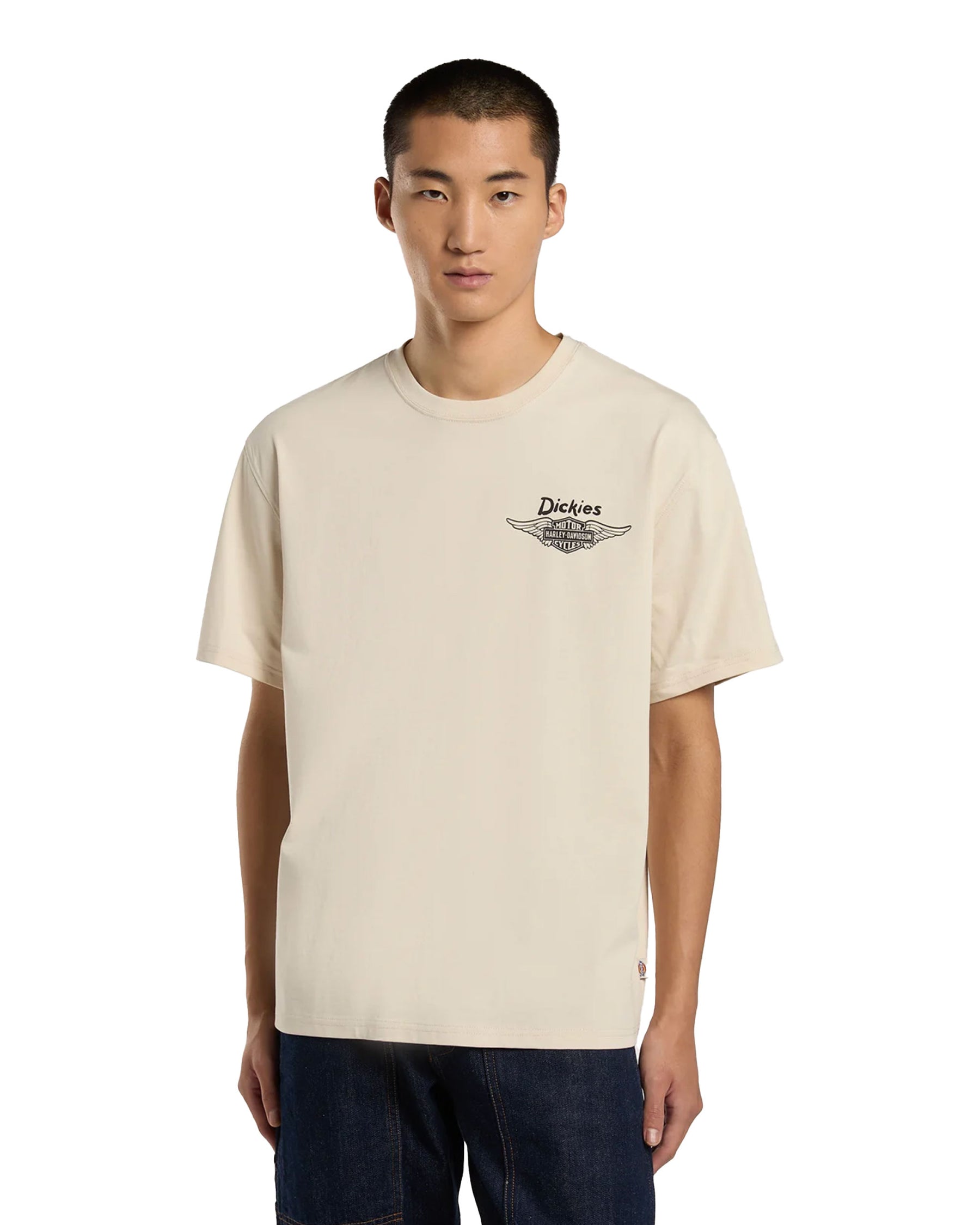 Dickies X Harley Davidson Vintage Wash Tee Bone