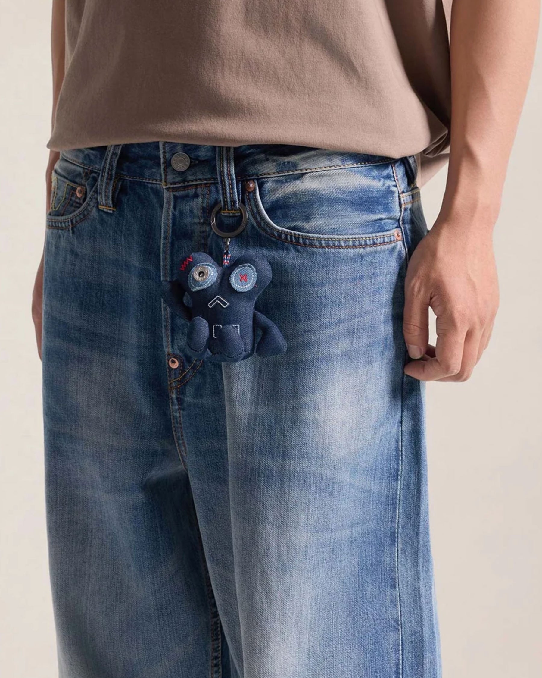 Portachiavi Eivus Chin-Chin Denim Plushie